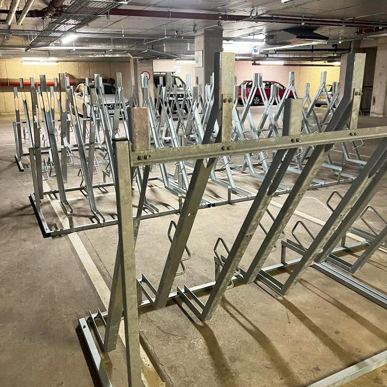 Semi Vertical Cycle Parking